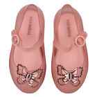 Younger Girls Pink Butterfly Jelly Shoes, 1, hi-res